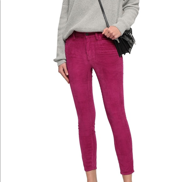 SOLD (on eBay): Current/Elliott The Stiletto Corduroy Skinny Jeans Pink, Sz 25 - Picture 4 of 5